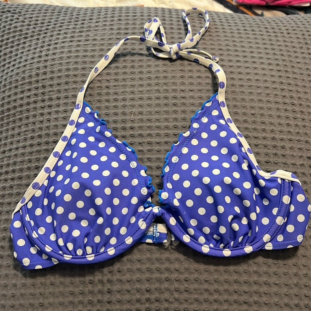 🌻❄️🍀🌸✨ purple polka dot underwire bikini top✨🌸🍀❄️🌻